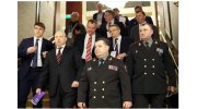 Высокопоставленные чины Министерства Обороны Украины на открытии прошлогоднего форума