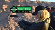 Блондинка стреляет из пистолета — Industry Day at the Range